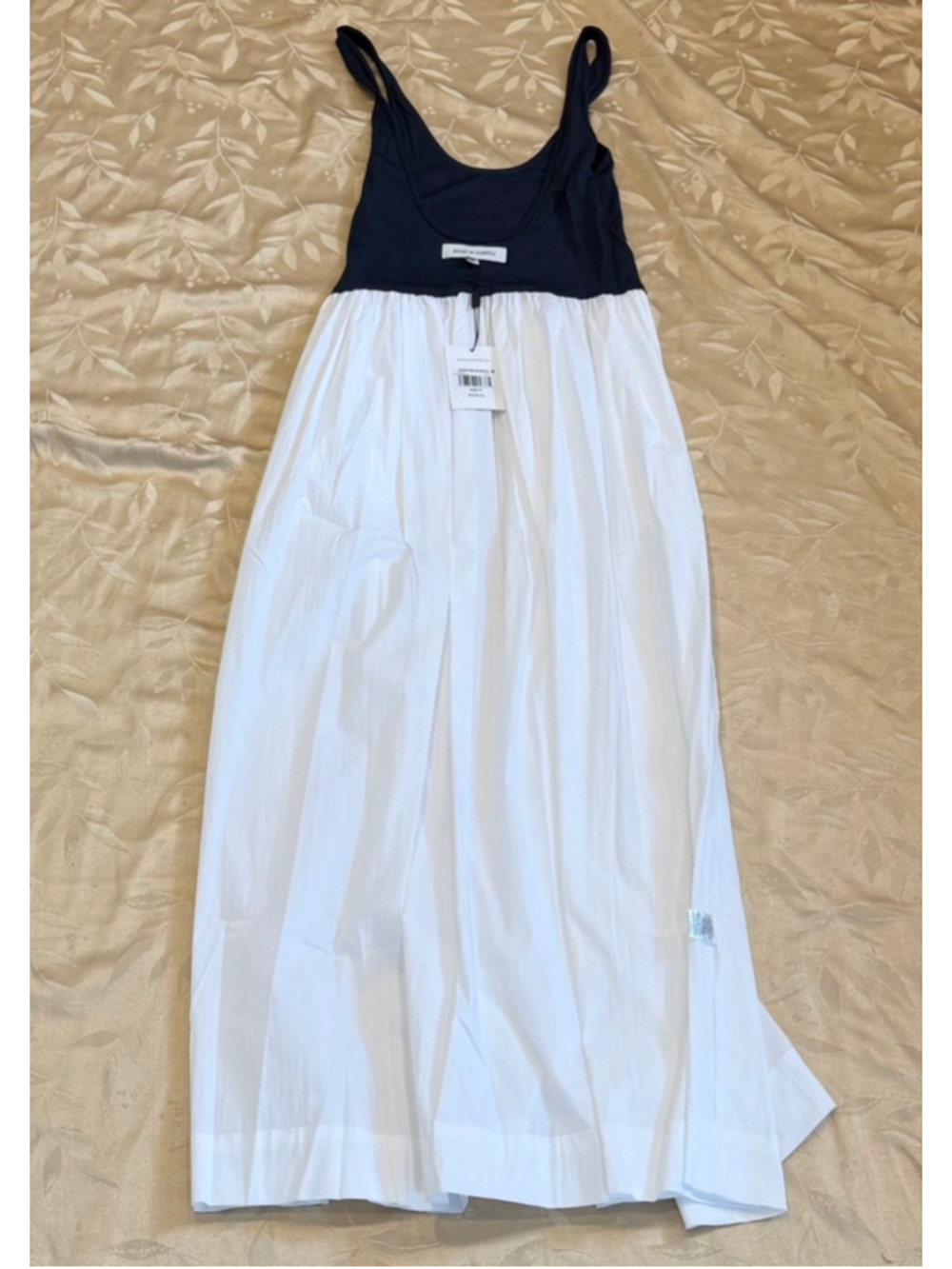 Solid & Striped The Samantha Colorblock Mixed Media Maxi Dress Size M - Picture 5 of 6